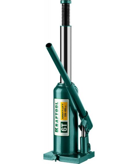 Домкраты: Домкрат бутылочный гидравлический KRAFTOOL KRAFT-LIFT 6т 219-427мм [43462-6] фотографии