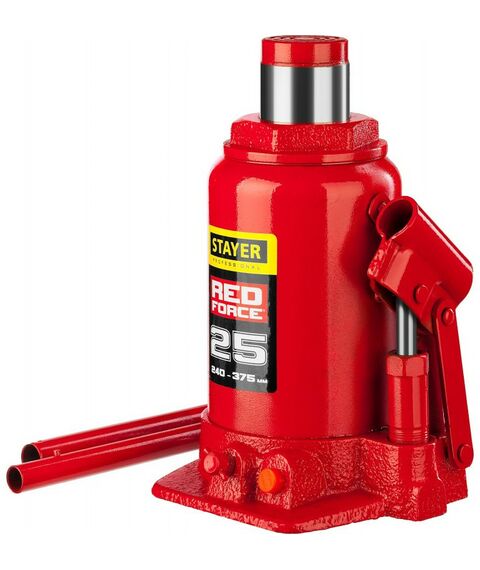 Домкраты: Домкрат бутылочный гидравлический STAYER FORCE 25т 240-375мм [43160-25_z01] фотографии