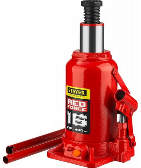 Домкраты: Домкрат бутылочный гидравлический STAYER RED FORCE 16т 230-460мм [43160-16_z01] фотографии