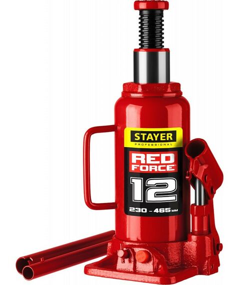 Домкраты: Домкрат бутылочный гидравлический STAYER RED FORCE 12т 230-465мм [43160-12_z01] фотографии