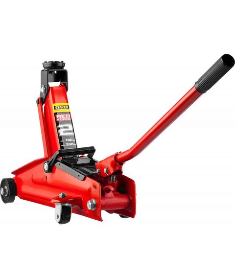 Домкраты: Подкатной домкрат для легковых а/м STAYER RED FORCE R-28 2т 130-350мм в кейсе [43153-2-K] фотографии
