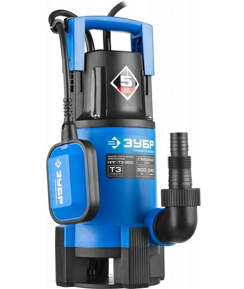Насосы и насосные станции: Дренажный насос для грязной воды Зубр Профессионал НПГ-Т3-900 900 Вт фотографии