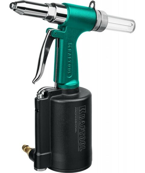 Заклепочники пневматические: Заклепочник пневматический KRAFTOOL AR-48 корпус из алюминия, для заклепок из нержавеющей стали, 2.4-3.2-4-4.8мм [31184] фотографии