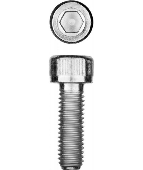 Метрический крепеж: Винт Зубр М6x20 мм DIN 912, 5 кг (820 шт.), кл. пр. 8.8, оцинкованный [30318-06-020] фотографии