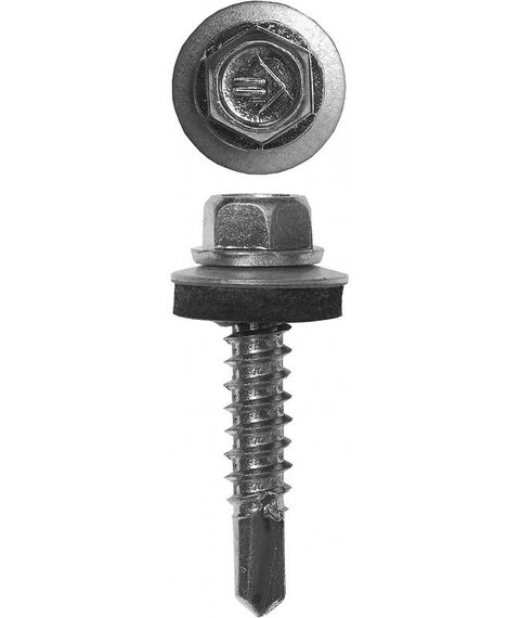 Саморезы: Саморезы СКМ кровельные Зубр Профессионал 75 х 5.5 мм 800 шт, для металлических конструкций [4-300310-55-075] фотографии