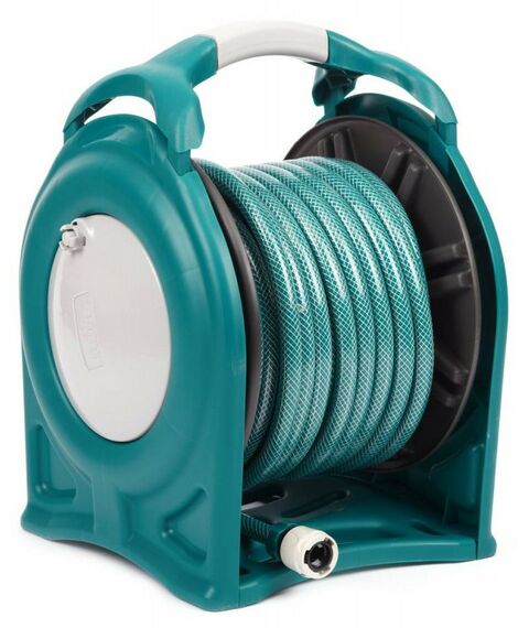 Шланги, системы водопровода и автополива: Набор поливочный RACO 590 1/2"x25 м, шланг соед.1/2"x 1.5 м, поливоч. арматура [4260-55/590] фотографии