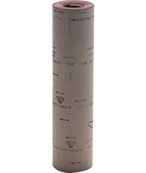 Шлифовка, зачистка: Рулон шлифовальный БАЗ 14А 12-H (P100) 800 мм, на тканевой основе, водостойкий, 30 м [3550-012_z01] фотографии