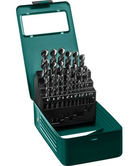 Буры, пики, коронки, сверла: Набор сверл по металлу KRAFTOOL 29651-H25 HSS-G 25шт(1-13мм), HSS-G, сталь М2(S6-5-2) фотографии