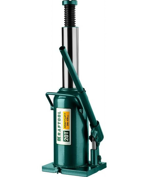 Домкраты: Домкрат бутылочный гидравлический KRAFTOOL KRAFT-LIFT 20т 244-449мм [43462-20_z01] фотографии