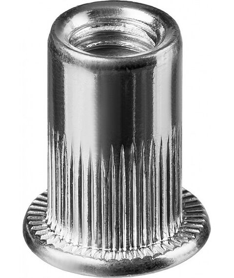 Заклепки: Резьбовые заклепки KRAFTOOL Nut-S М3 1500 шт, стальные с насечками [311707-03] фотографии