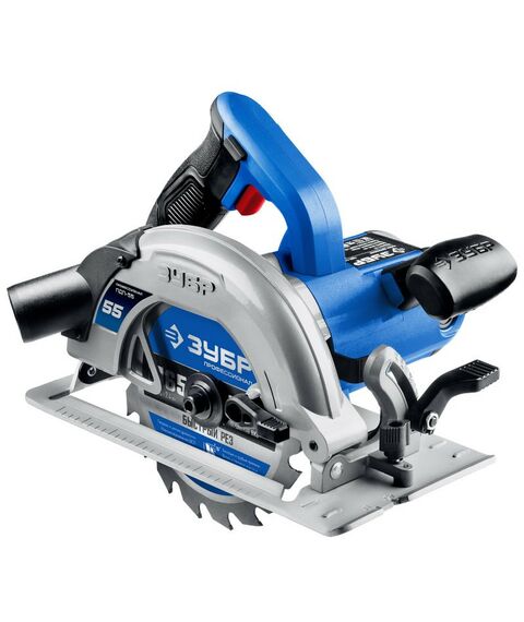 Дисковые пилы: Пила дисковая Зубр Профессионал ПДП-55 90°-52 мм, диск 165 мм, 1300 Вт фотографии