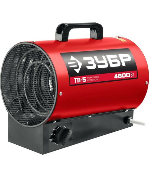 Тепловые пушки: Электрическая тепловая пушка Зубр ТП-5 4.8 кВт фотографии