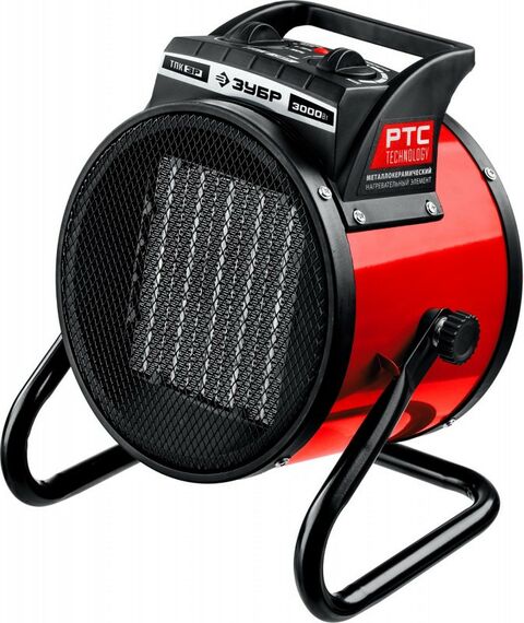 Тепловые пушки: Электрическая тепловая пушка Зубр ТПК-3Р 3 кВт, МКН фотографии