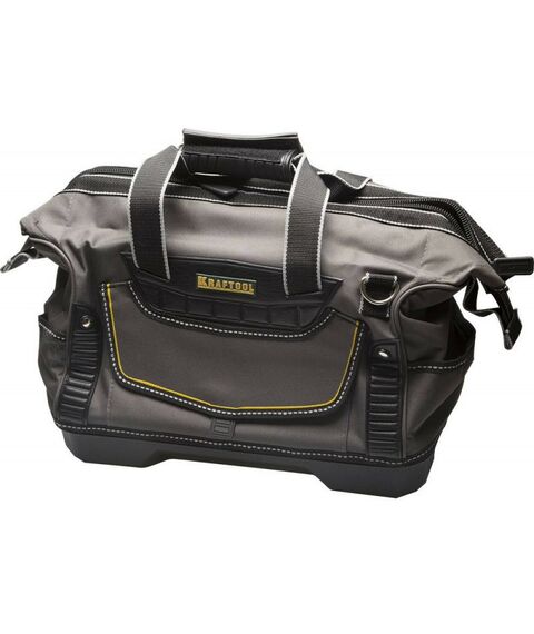 Ящики для инструмента: Сумка инструментальная KRAFTOOL INDUSTRIE 18 карманов жесткое пластиковое дно, длина 38см [38740-16] фотографии