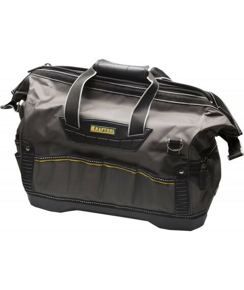 Ящики для инструмента: Сумка инструментальная KRAFTOOL INDUSTRIE 20 карманов жесткое пластиковое дно, длина 45см [38740-18] фотографии