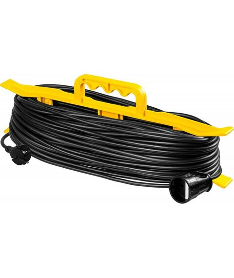 Удлинители электрические: Силовой удлинитель-шнур STAYER MF 207 ПВС 2x0.75 50м, 2200Вт на рамке [55018-50_z01] фотографии