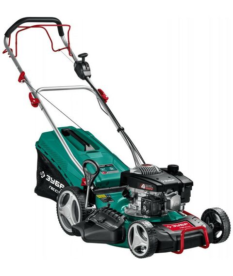 Газонокосилки: Самоходная газонокосилка бензиновая Зубр ГБС-460 460 мм 4.5 л.с. фотографии