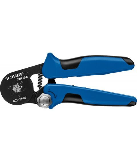 Электромонтажный инструмент: Пресс-клещи для втулочных наконечников Зубр Профессионал ПКР-10-6 0.25 - 10 мм.кв [22678] фотографии