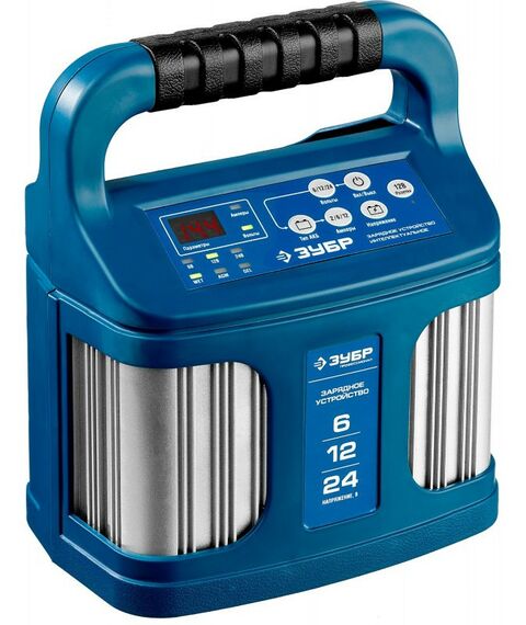Зарядные и пуско-зарядные устройства: Универсальное зарядное устройство Зубр УЗУ-240 6/12/24 В, 2-12А [59305] фотографии