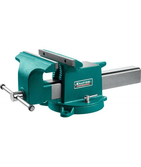 Тиски, струбцины, наковальни, верстаки: Стальные слесарные тиски KRAFTOOL STEEL 250 мм [32701-250] фотографии
