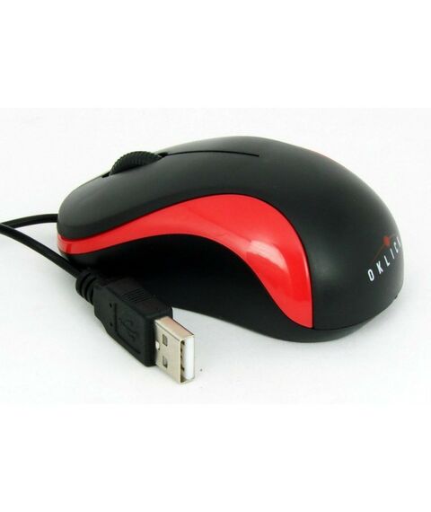 Мыши: Мышь Oklick 115S черный/красный оптическая 1000dpi USB для ноутбука 2but [711637] фотографии