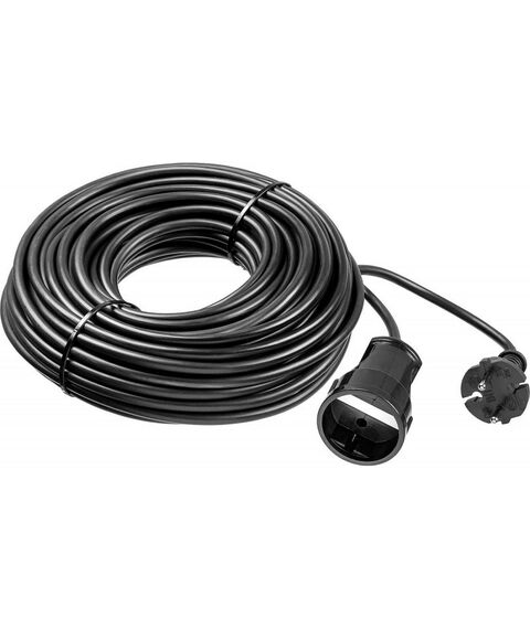 Удлинители электрические: Силовой удлинитель-шнур Зубр ПВС 207-Ш ПВС 2x0.75 50м 2200Вт [55023-50] фотографии