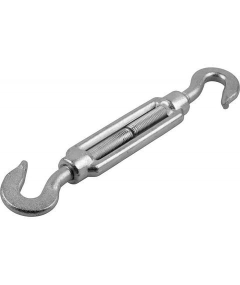 Такелажный крепеж: Талреп Зубр Профессионал М5 DIN 1480, крюк-крюк, 20 шт, кованая натяжная муфта, оцинкованный [4-304365-05] фотографии