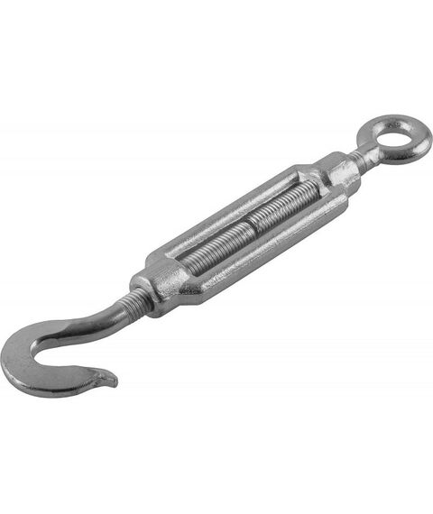 Такелажный крепеж: Талреп Зубр Профессионал М5 DIN 1480, крюк-кольцо, 20 шт, кованая натяжная муфта, оцинкованный [4-304355-05] фотографии