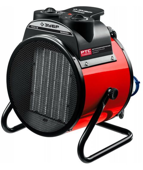 Тепловые пушки: Электрическая тепловая пушка Зубр ТПК-5Р 5 кВт, МКН фотографии