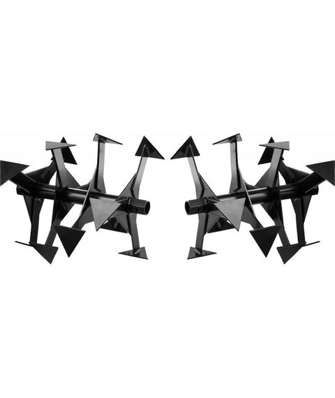 Навесное оборудование для мотоблоков и культиваторов: Фрезы гусиные лапки для мотоблоков Зубр Ф-2 HEX 32 [707108-2] фотографии