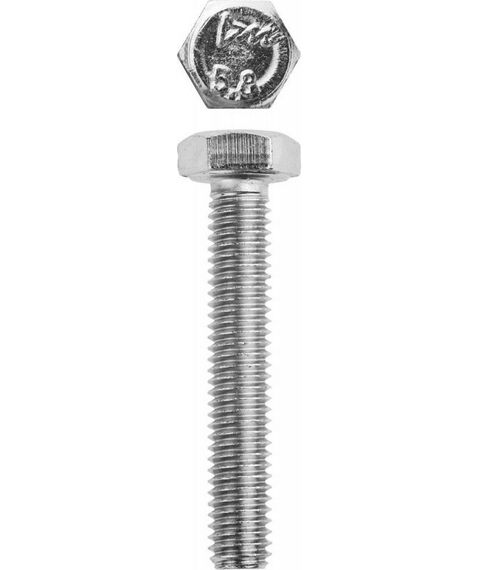 Метрический крепеж: Болт Зубр M6 x 35 мм ГОСТ 7798-70, 5 кг, кл. пр. 5.8, оцинкованный [303080-06-035] фотографии