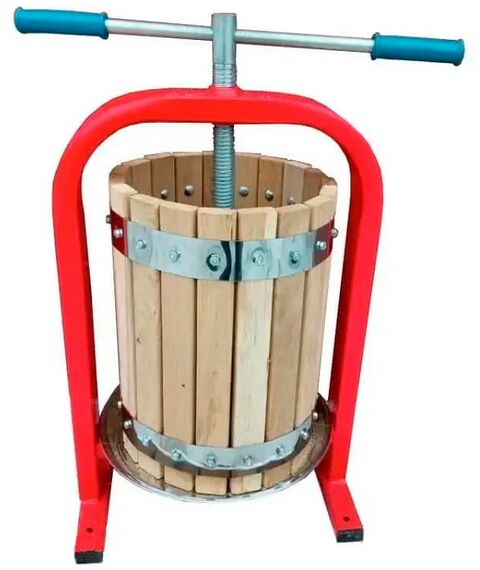 Соковыжималки: Пресс винтовой  Дионис 25 литров дуб, цельнотянутая рама фотографии