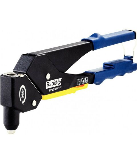 Заклепочники: Заклепочник поворотная головка Rapid RP60 MULTI d 3.2мм, 4.0мм, 4.8мм, 360 °, мультинасадка [5001140] фотографии