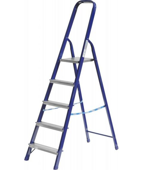 Стремянки и лестницы: Стальная стремянка СИБИН 38803-05 5 ступеней, 103 см фотографии