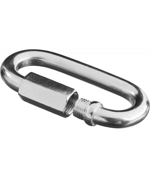 Такелажный крепеж: Карабин винтовой с муфтой Зубр 7мм 25 шт, оцинкованный [4-304535-07] фотографии