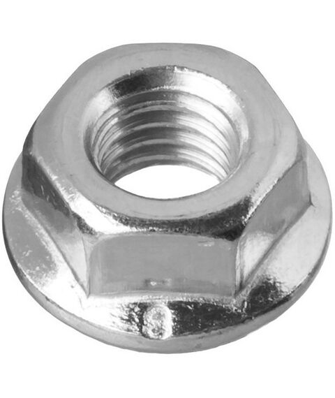 Метрический крепеж: Гайка Зубр M6 DIN 6923 с фланцем, 5 кг, кл. пр. 6, оцинкованная [303630-06] фотографии