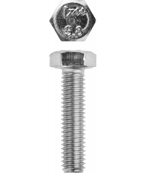 Метрический крепеж: Болт Зубр M6 x 25 мм ГОСТ 7798-70, 5 кг, кл. пр. 5.8, оцинкованный [303080-06-025] фотографии