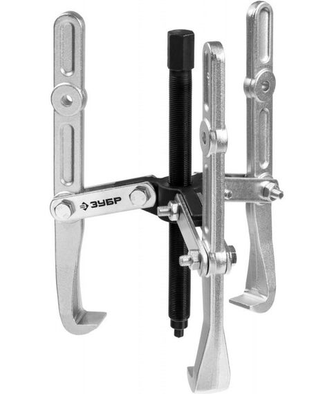 Демонтажный инструмент: Съемник шарнирный 3-захватный с удлиненными захватами Зубр Профессионал 240 мм [43319-240] фотографии