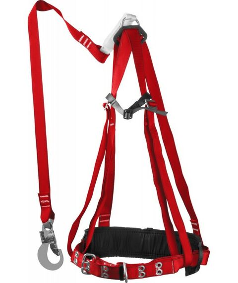 Спецодежда: Лямочный пояс Зубр Урал ленточный строп с амортизатором фотографии