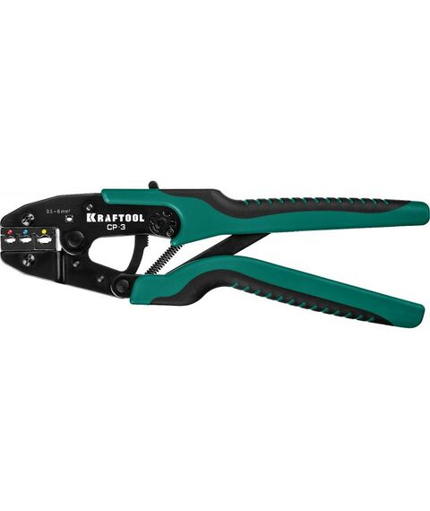 Электромонтажный инструмент: Пресс-клещи KRAFTOOL CP-3 для изолированных наконечников и муфт 0,5 - 6 мм.кв [45461-3] фотографии