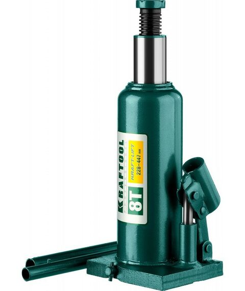 Домкраты: Домкрат бутылочный гидравлический KRAFTOOL KRAFT-LIFT 8т 228-450мм [43462-8_z01] фотографии