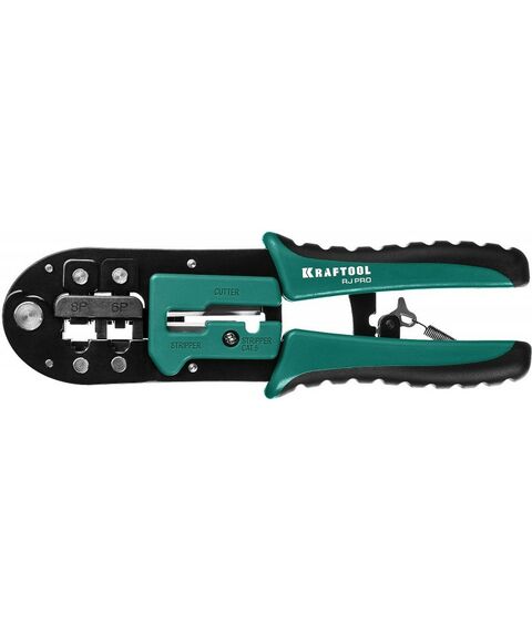 Монтажное оборудование: Кримпер универсальный KRAFTOOL RJ-Pro RJ45, RJ11/RJ12 [22698] фотографии