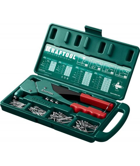 Заклепочники: Поворотный заклепочник KRAFTOOL RX-7 360° в кейсе [31176-H6_z01] фотографии