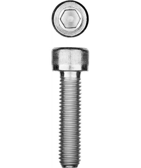 Метрический крепеж: Винт Зубр М10x35 мм DIN 912, 5 кг (170 шт.), кл. пр. 8.8, оцинкованный [30318-10-035] фотографии