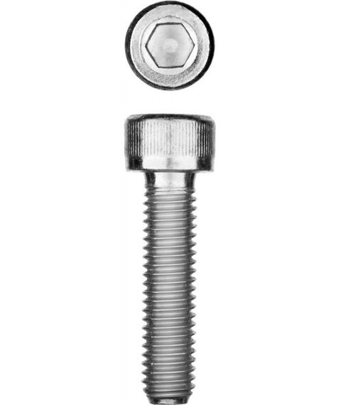 Метрический крепеж: Винт Зубр М10x45 мм DIN 912, 5 кг (140 шт.), кл. пр. 8.8, оцинкованный [30318-10-045] фотографии