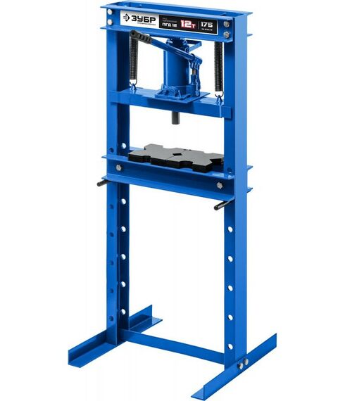 Прессы, растяжки, обратные молотки: Пресс гидравлический Зубр Профессионал ПГД-12 12т с домкратом и возвратными пружинами [43070-12] фотографии