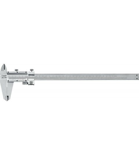 Штангенциркули: Штангенциркуль стальной Зубр ШЦ-1-300 300мм [34514-300] фотографии