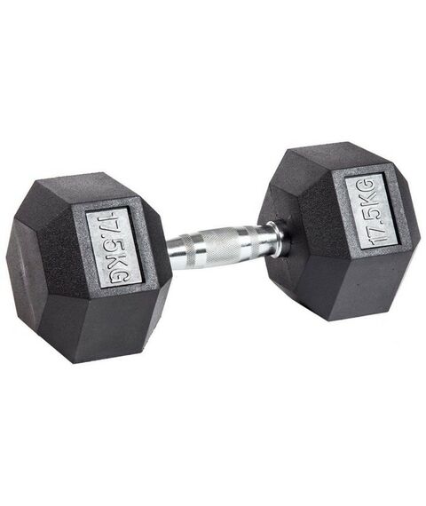 Гантели:  Гантель гексагональная обрезиненная PROFI-FIT 17,5 кг фотографии