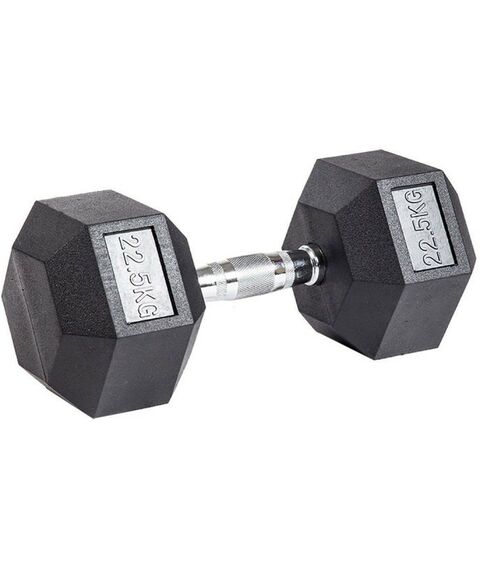 Гантели:  Гантель гексагональная обрезиненная PROFI-FIT 22,5 кг фотографии
