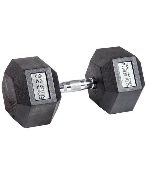 Гантели:  Гантель гексагональная обрезиненная PROFI-FIT 32,5 кг фотографии